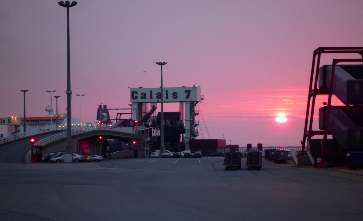 Sunset on the channel