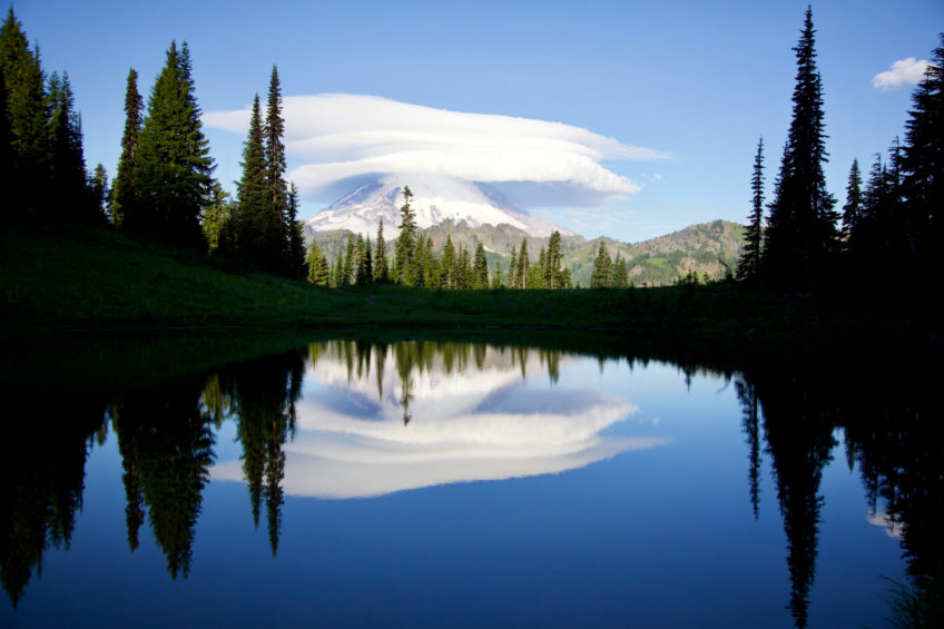 Mountain with a hat